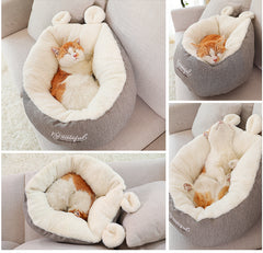 "Cozy Pet Dog Bed – Soft Warming Sleeping Bag Cushion for Puppies and Small Dogs"